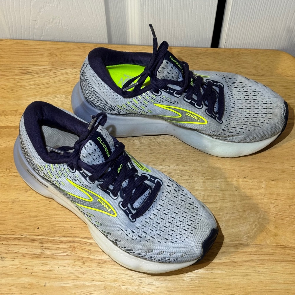 Brooks Glycerin 20 Womens Running Shoes Alloy Blue 1203691B416 Size 6.5